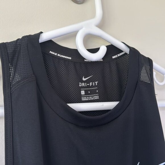 Nike Women Black Mesh Raceback Sportwear Tank Top Size Large - Picture 5 of 15